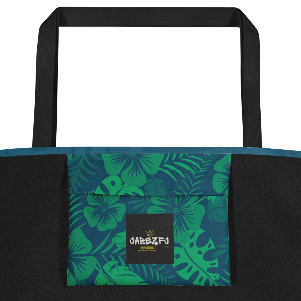 All-Over "The Rainforest" Print Large Tote Bag