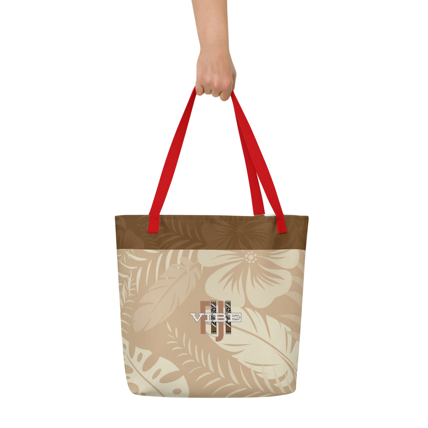 All-Over "The Desert" Print Large Tote Bag