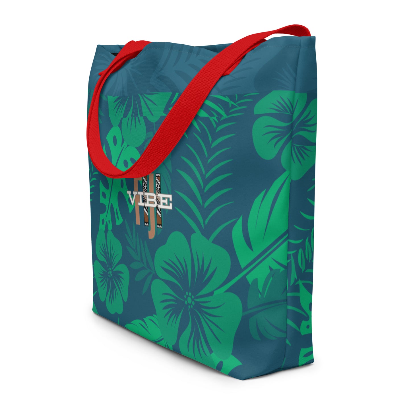 All-Over "The Rainforest" Print Large Tote Bag