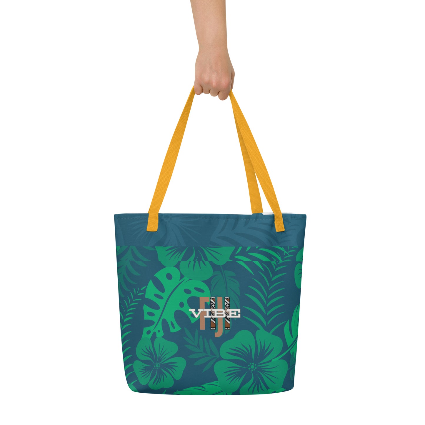 All-Over "The Rainforest" Print Large Tote Bag