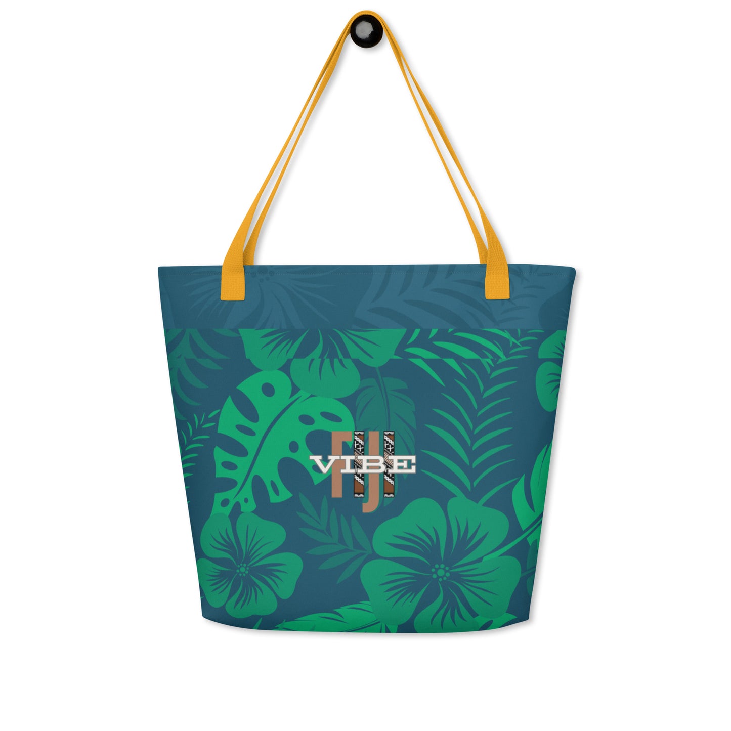 All-Over "The Rainforest" Print Large Tote Bag