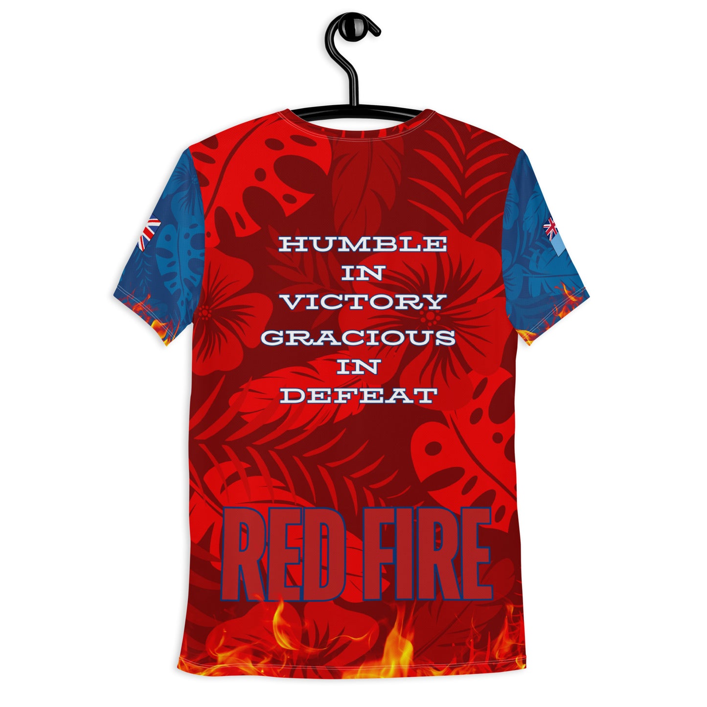 All-Over Print Men's Athletic T-shirt - "MARIST Red Fire"