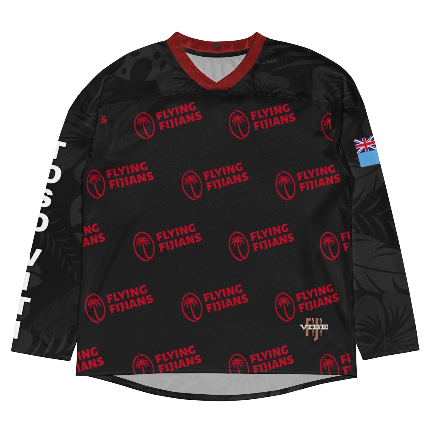 Recycled hockey fan jersey - "Fiji Water Flying Fijians"