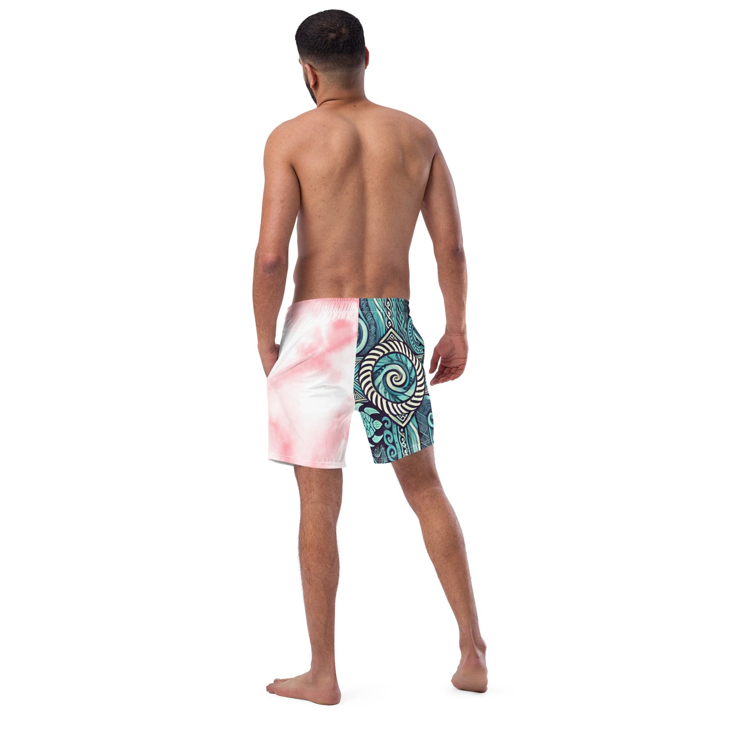 All-Over Print Recycled Swim Trunks