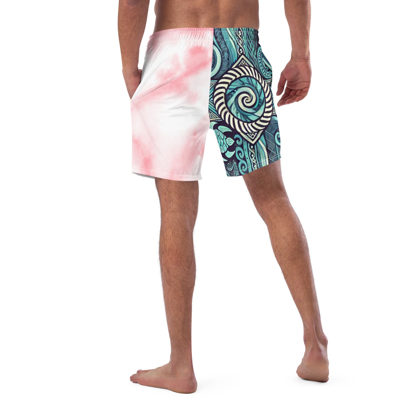 All-Over Print Recycled Swim Trunks