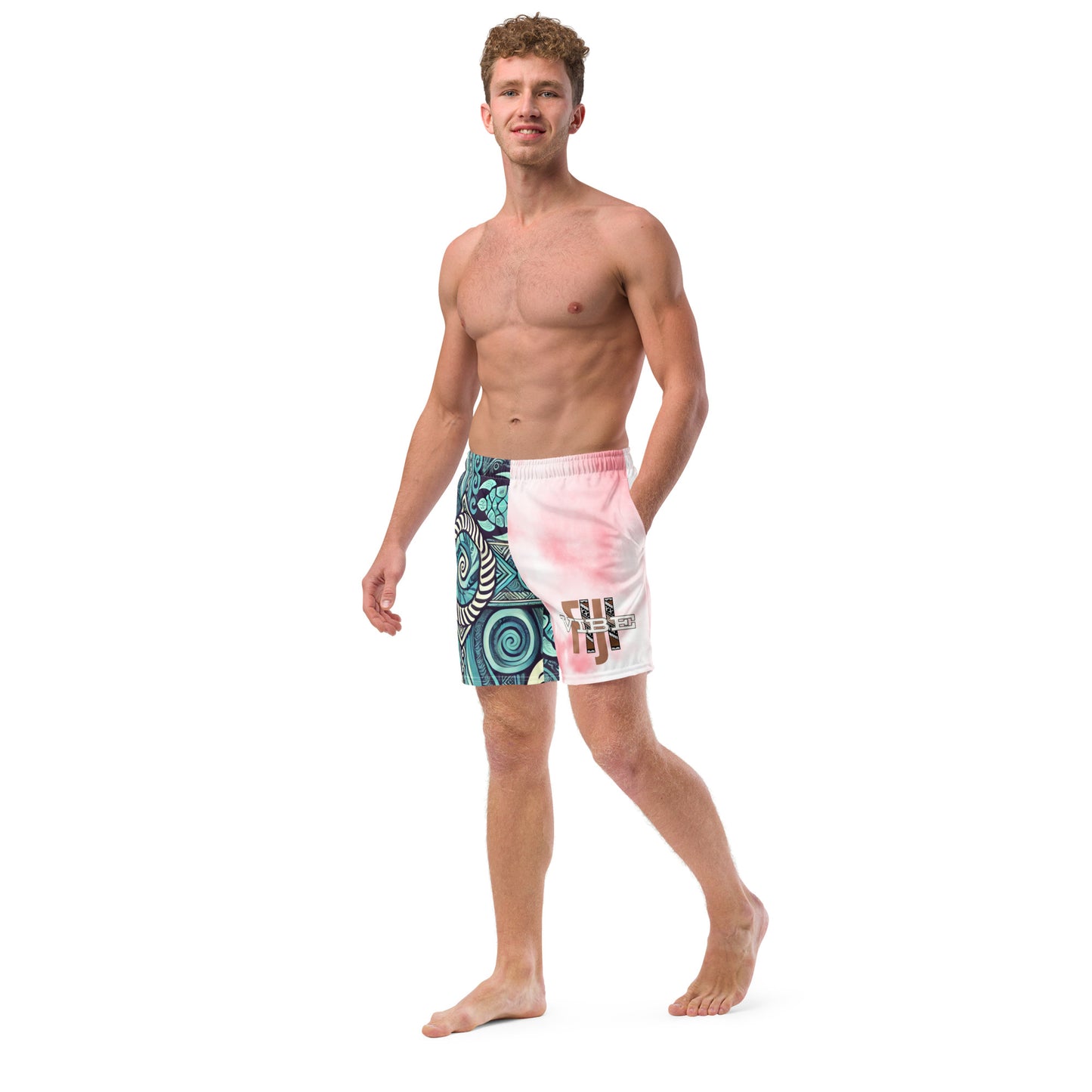 All-Over Print Recycled Swim Trunks