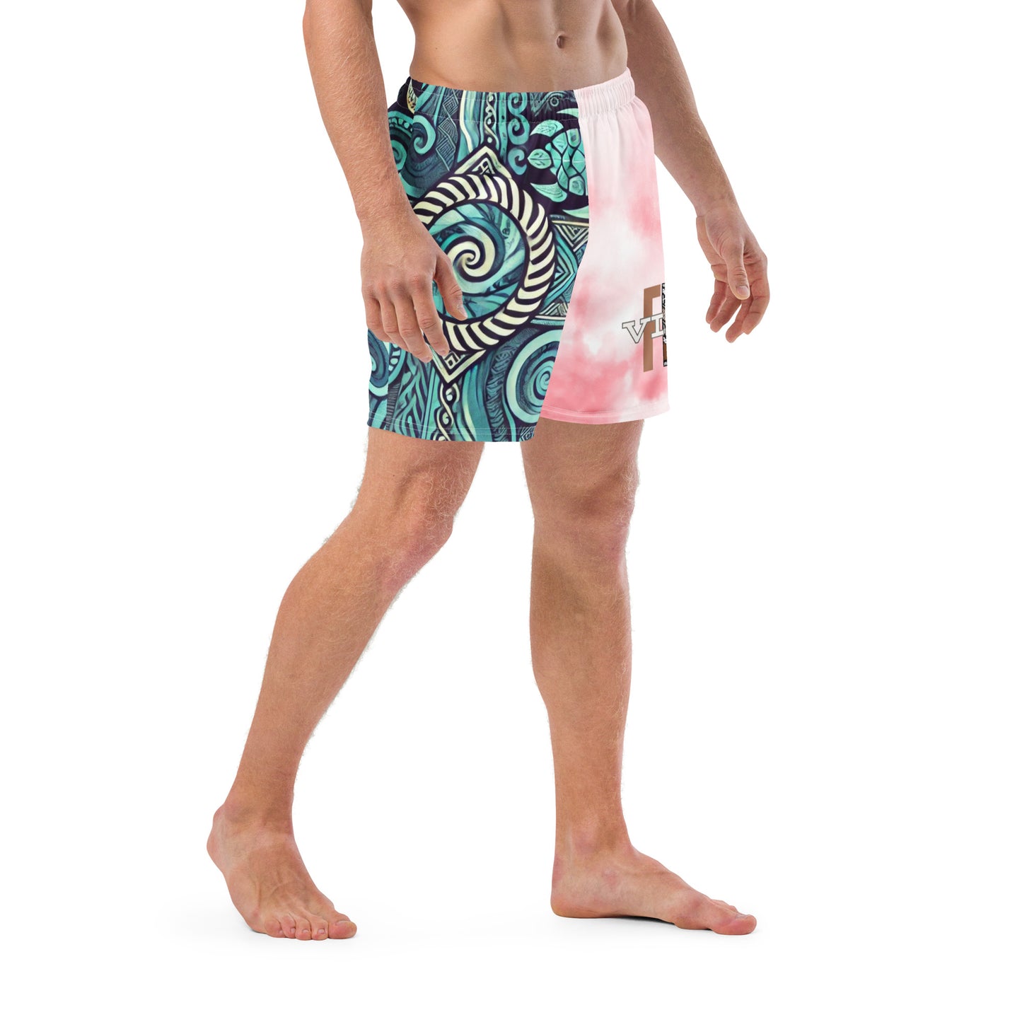 All-Over Print Recycled Swim Trunks