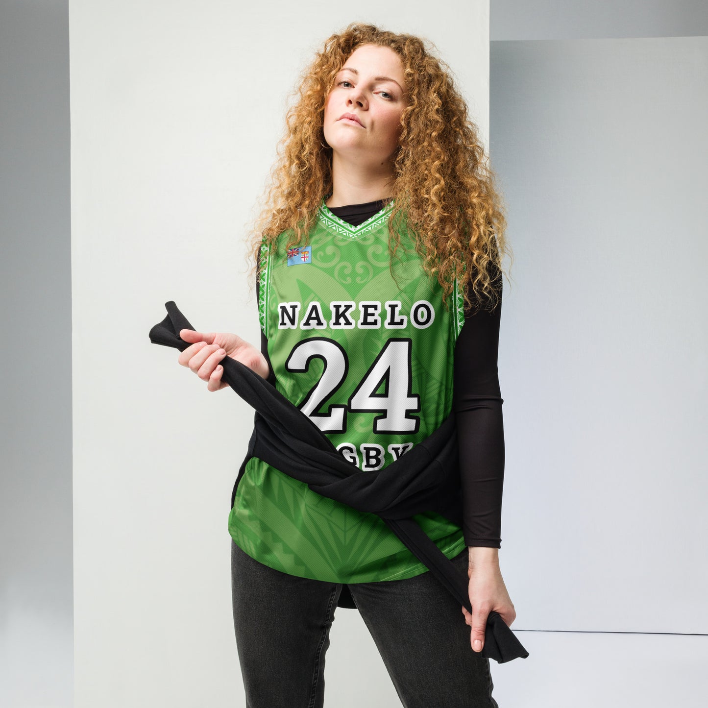 Recycled unisex basketball jersey - "Nakelo Rugby UK"