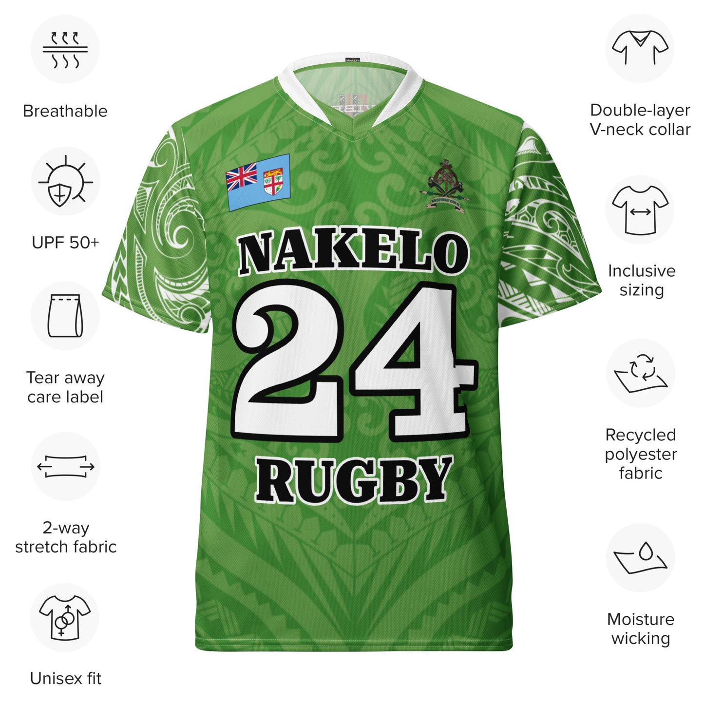 Recycled unisex sports jersey "Nakelo Rugby UK"