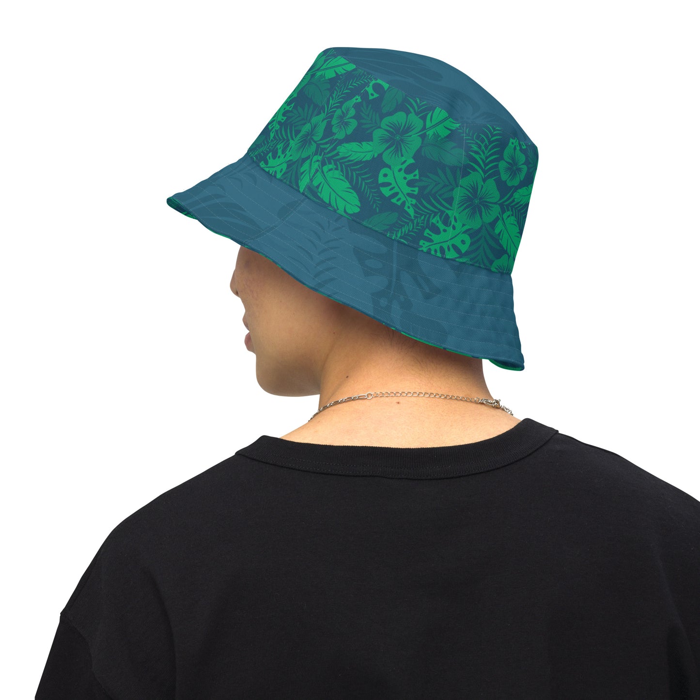 Reversible "The Rainforest" bucket hat