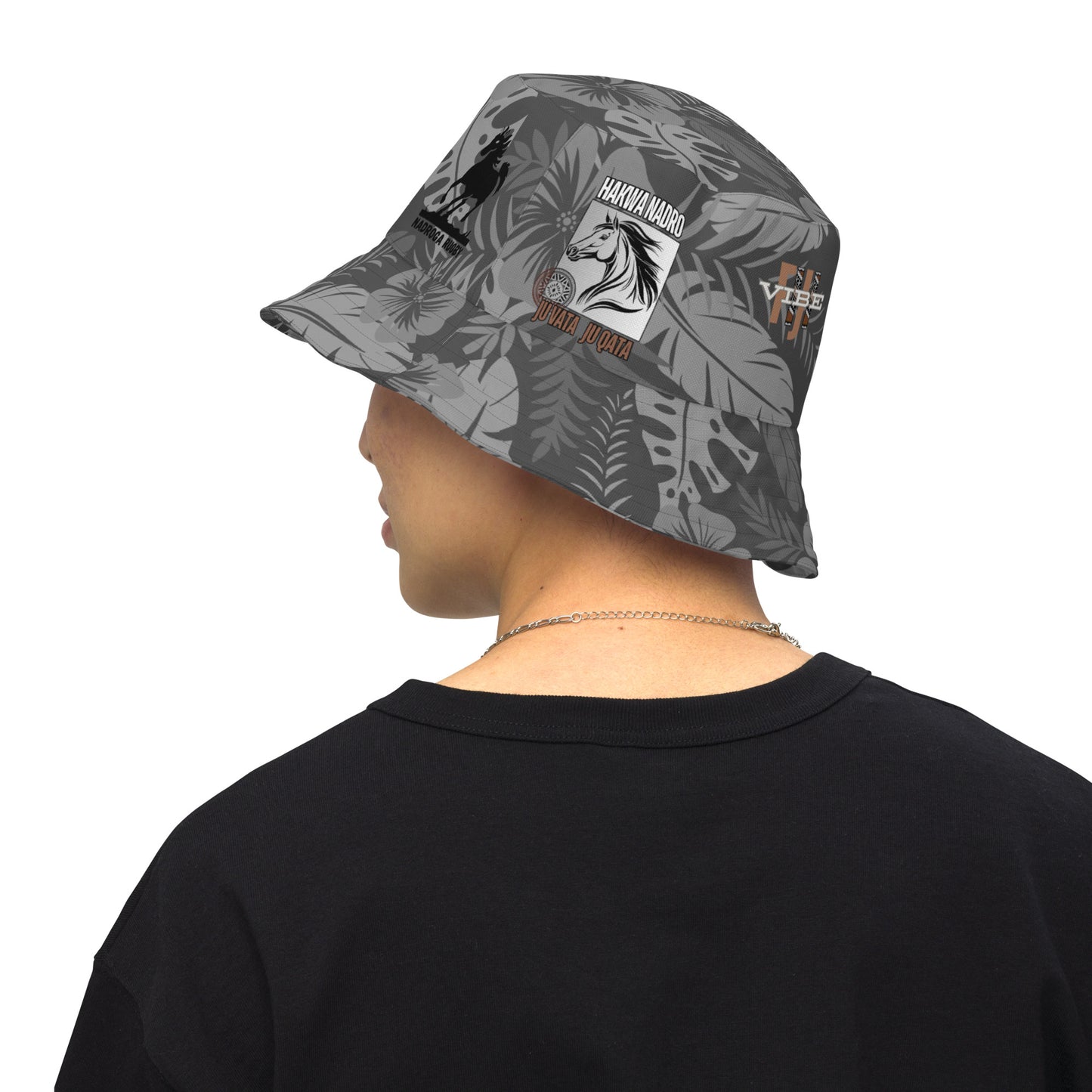 Reversible bucket hat "Hakwa Nadro"