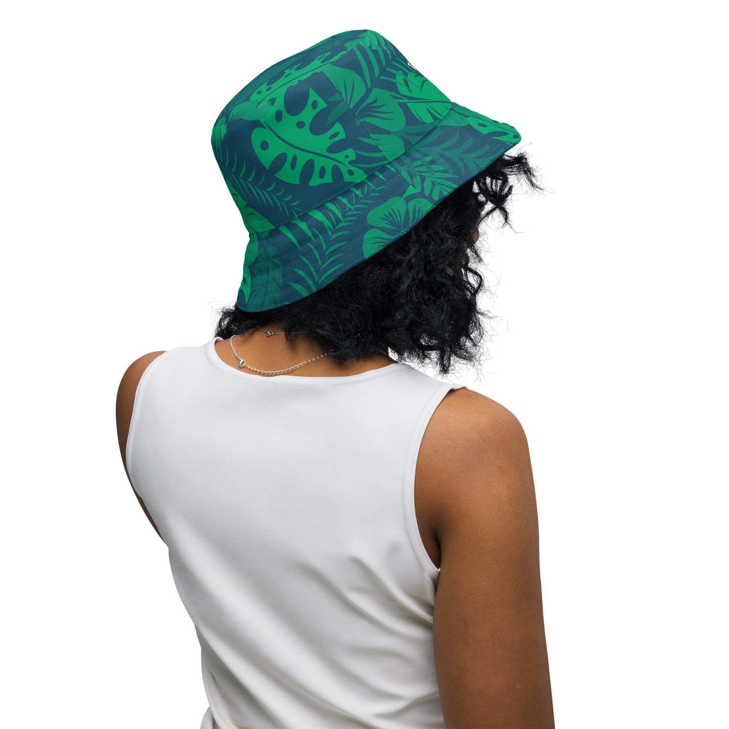 Reversible "The Rainforest" bucket hat