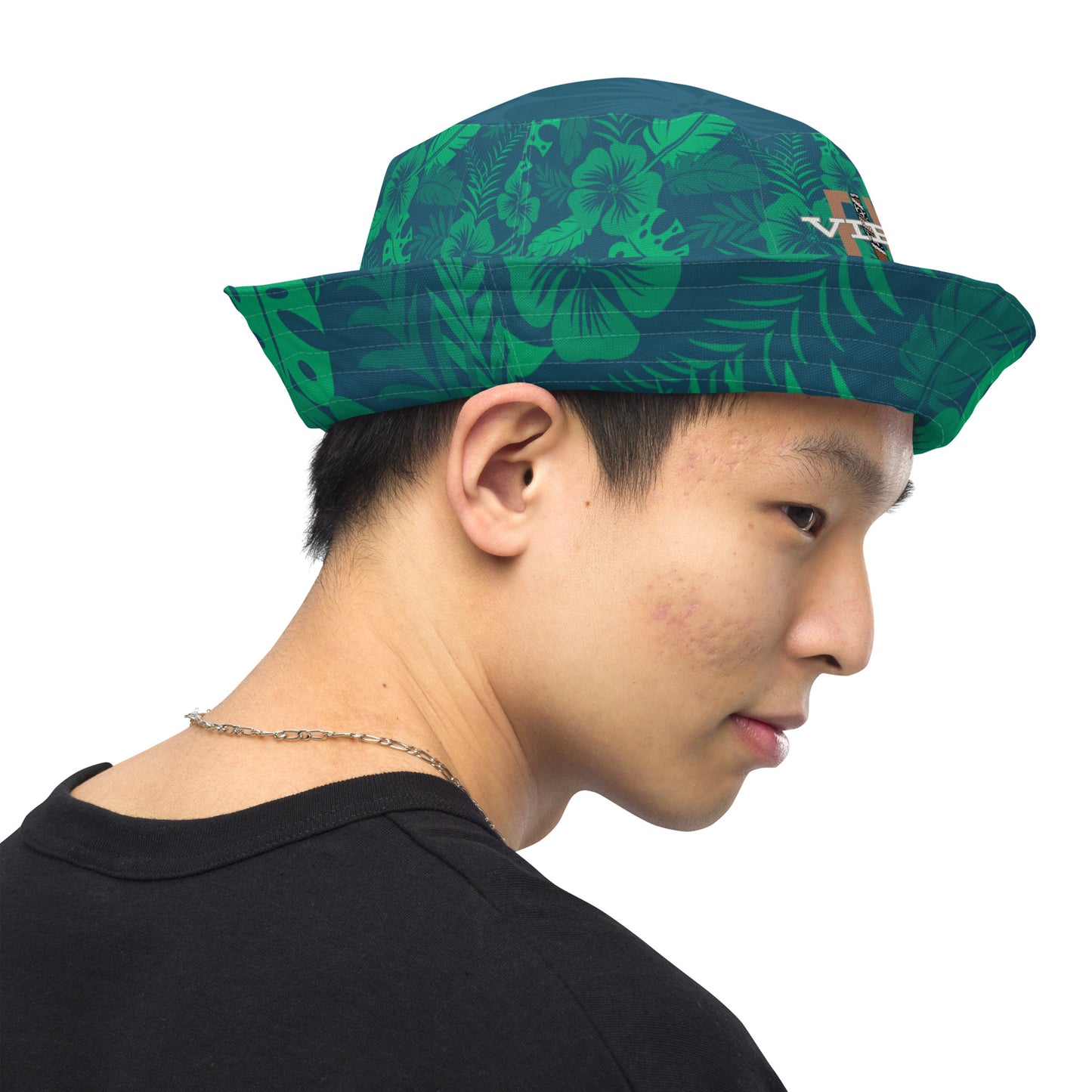 Reversible "The Rainforest" bucket hat