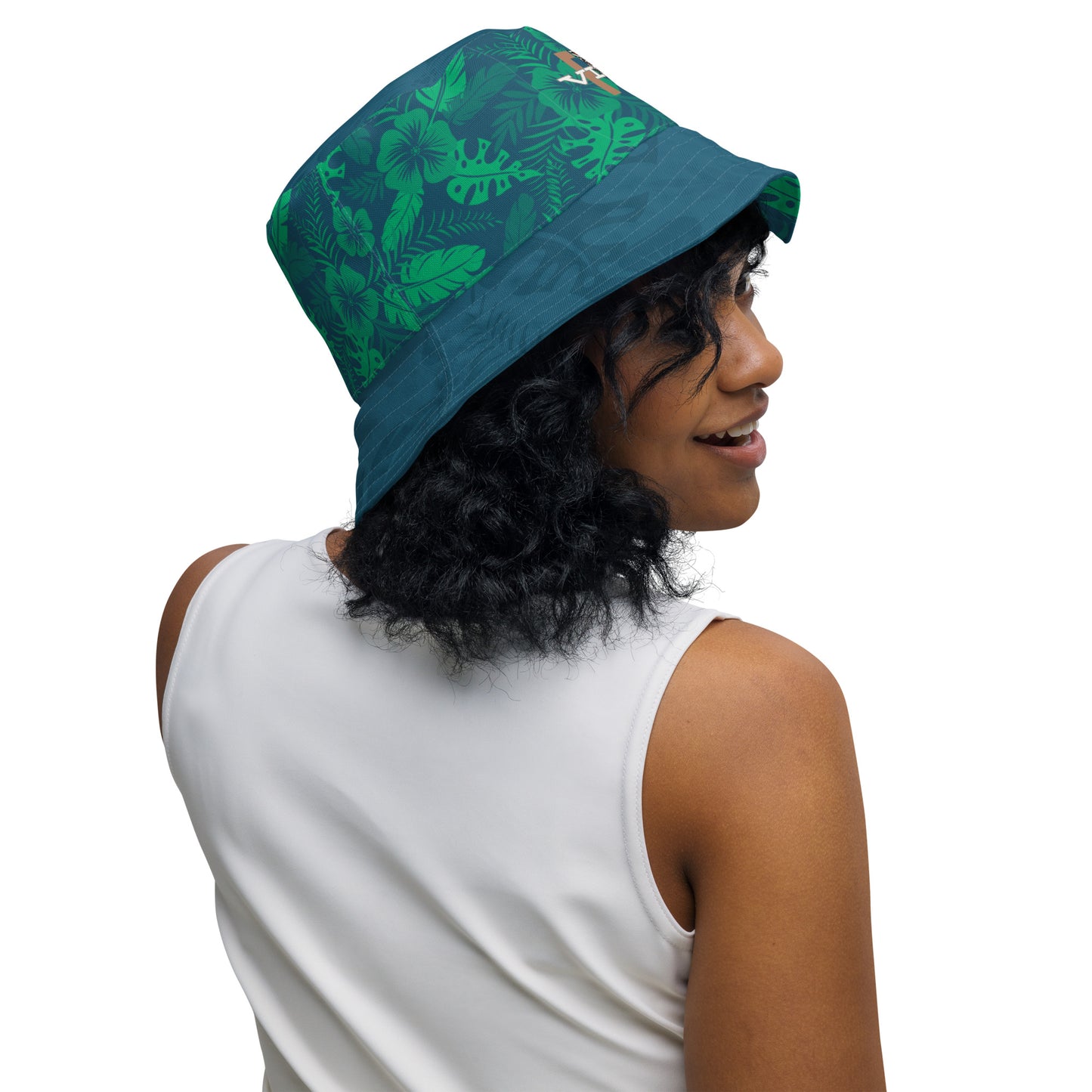 Reversible "The Rainforest" bucket hat