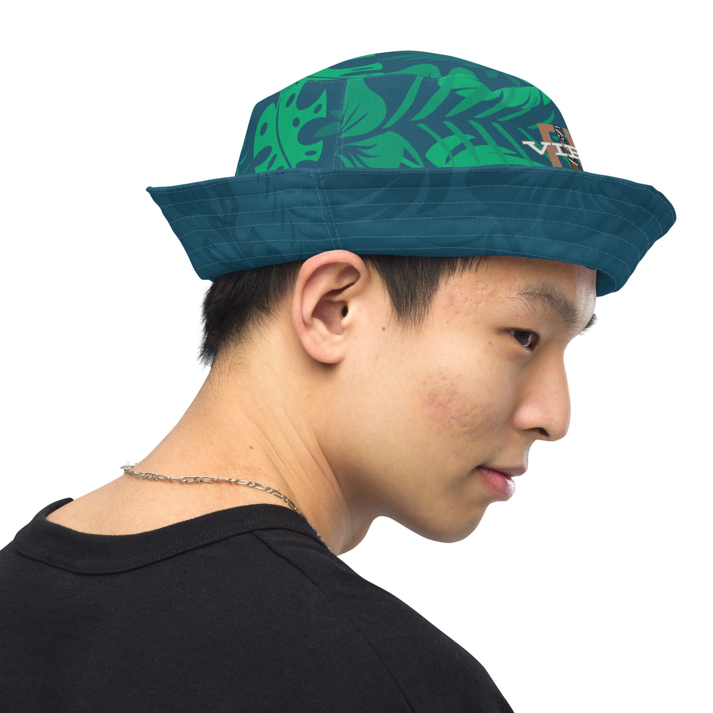 Reversible "The Rainforest" bucket hat