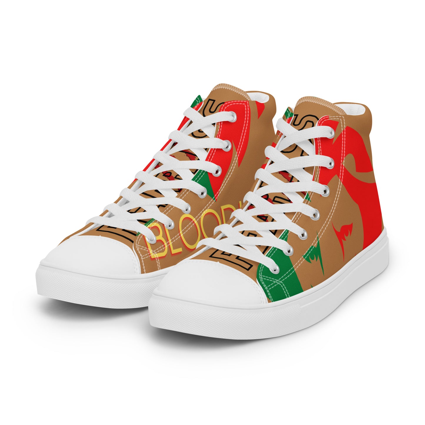 Men’s high top canvas shoes