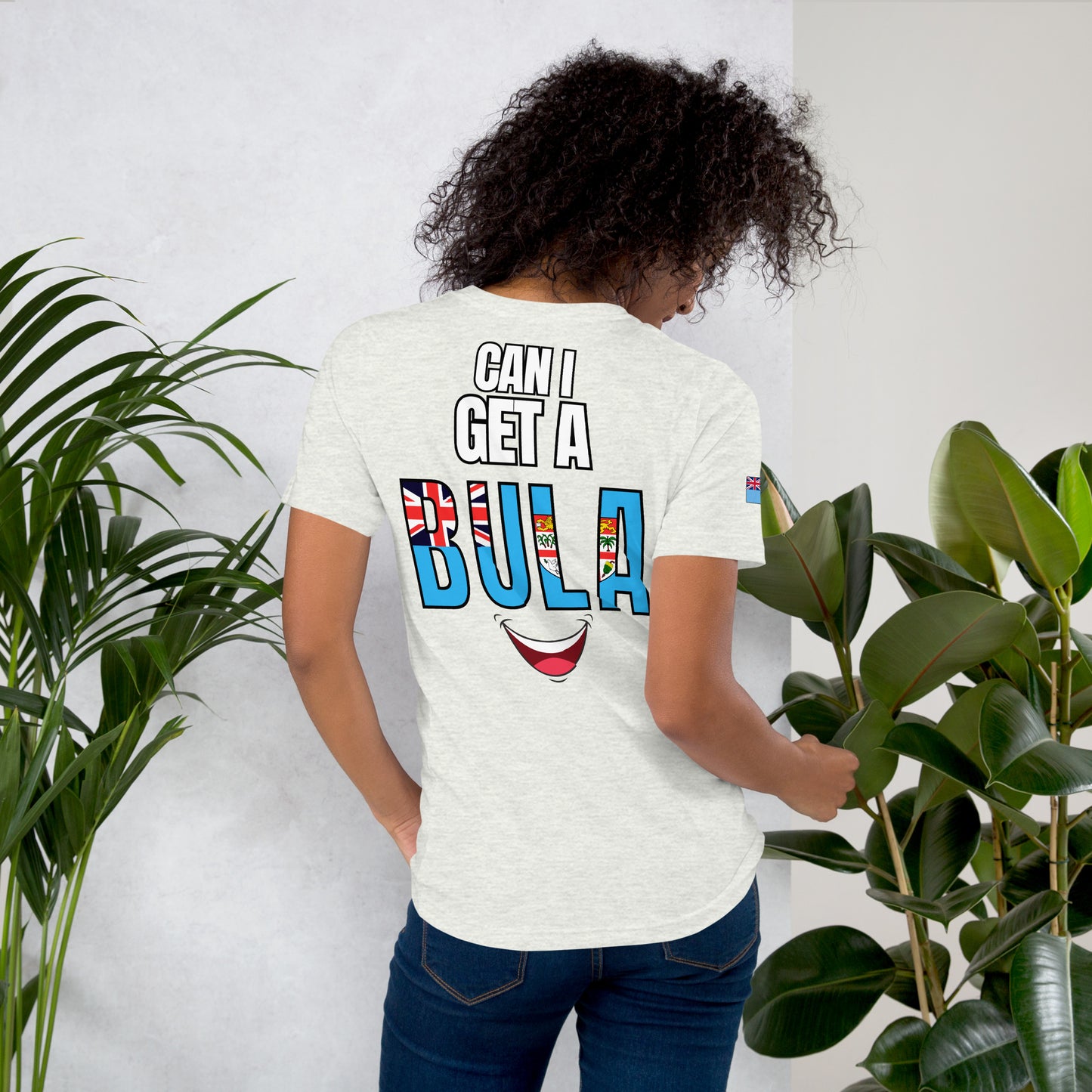 Unisex t-shirt - "Can I get a Bula Smile"