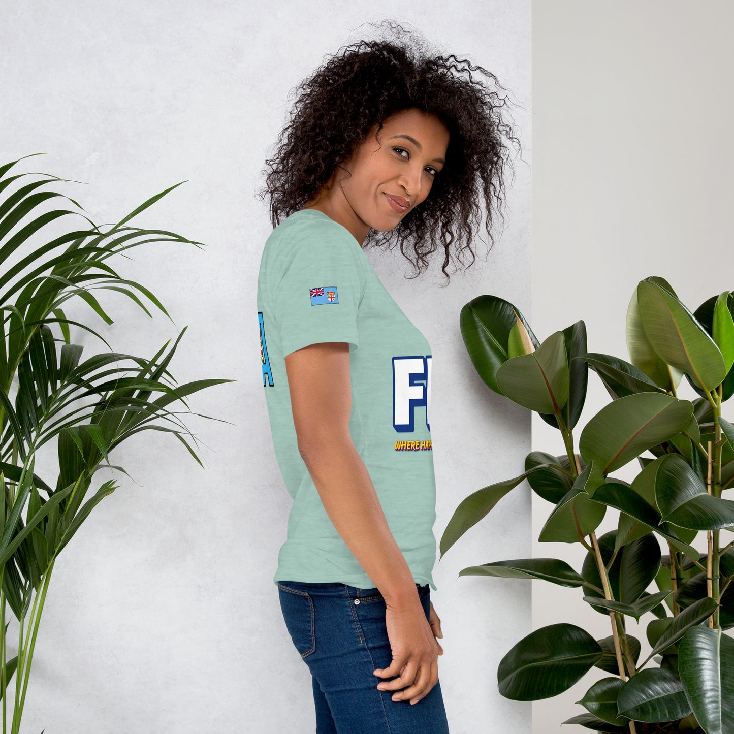 Unisex t-shirt - "Can I get a Bula Smile"